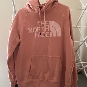 Light Pink/Peach North Face Hoodie